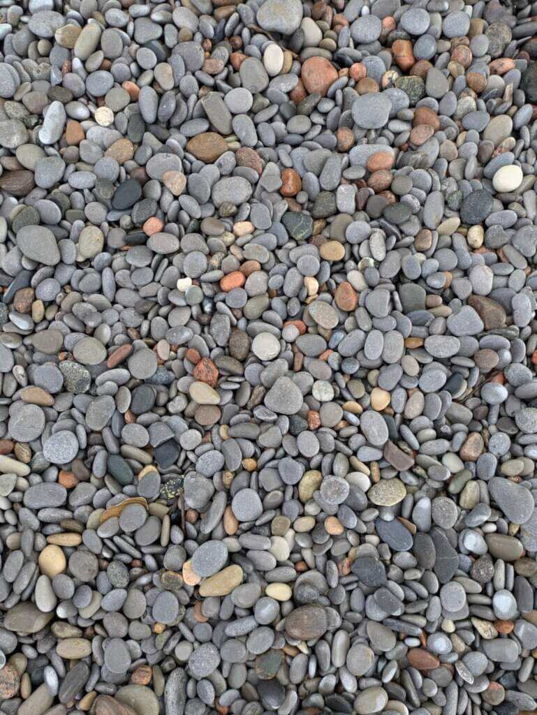 Gray and multicolor stones